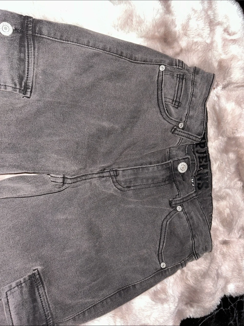 V.I.P Black Cargo Women’s Jeans with Utility Pockets